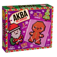 Аквамозаика «Дед Мороз: Печенька и ёлочка», 3 фигурки, 1010 шариков Аквамозаика «Дед Мороз: Печенька и ёлочка», 3 фигурки, 1010 шариков