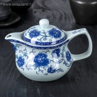 Чайник керамический заварочный с металлическим ситом &laquo;Цветение роз&raquo;, 350 мл