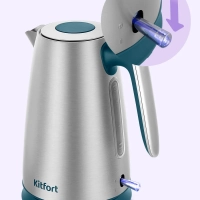 Чайник электрический металлический КТ-8725 - 1.7 л