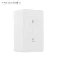 Розетка "Элект" РС 16-017, 16 А, 250 В, двухместная, открытая, с з/к, монтаж. панель, белая