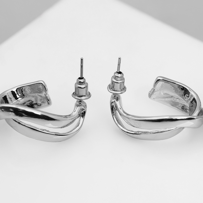 Серьги с жемчугом «Бусина» крупная, цвет серебро Серьги с жемчугом «Бусина» крупная, цвет серебро