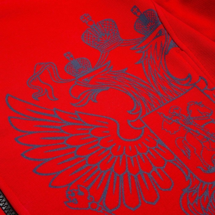 Толстовка на молнии President, размер M, цвет красный