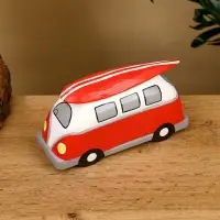 Сувенир "Микроавтобус" дерево 19х6х9 см, цв. красный