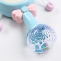 Погремушка музыкальная &laquo;Зайка барабан&raquo;, эластичные ушки, цвет МИКС, Крошка Я