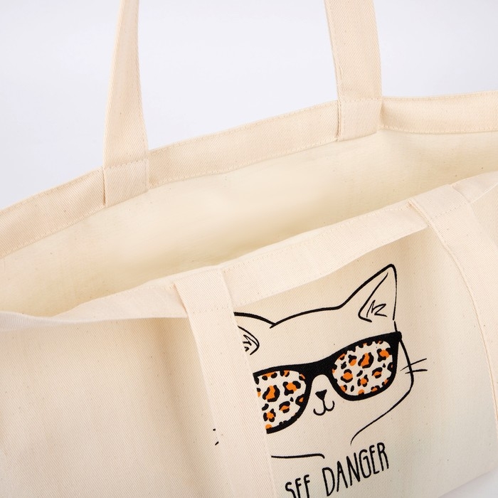 Сумка-шопер без молнии, без подкладки, цвет бежевый Сумка-шопер без молнии, без подкладки, цвет бежевый