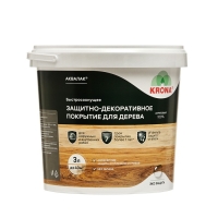 Лак защитно-декоративный для дерева Аквалак "KRONA" белый 3 л Лак защитно-декоративный для дерева Аквалак "KRONA" белый 3 л