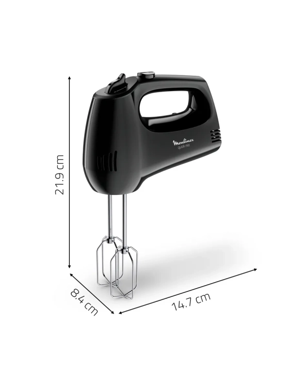 Миксер Quickmix HM3108B1 с 5 скоростями, 300 Вт, черный