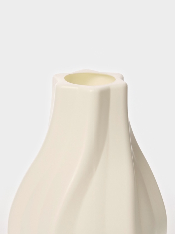 Ваза для цветов, пластик, 13.5×13.5×25 см, белый Ваза для цветов, пластик, 13.5×13.5×25 см, белый