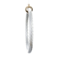 Светильник BayerLux "Круг" LED 32Вт золото 34,5х6х37-120 см