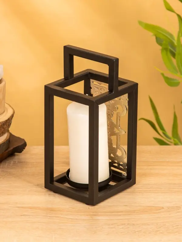 Подсвечник фонарь "Геральдика" 11х11х24,5 см, d 7,5 см, алюминий, железо