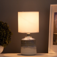 Лампа настольная "Ичиго" 1х40Вт Е14 синий/серый 13х13х25см