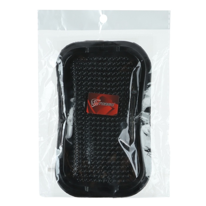 Коврик противоскользящий, 16&times;10&times;1.5, черный, набор 2 шт