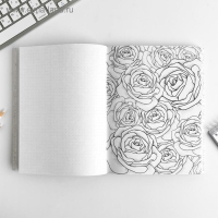 Ежедневник-смешбук с раскраской А5, 80 л &laquo;Окружи себя заботой&raquo;