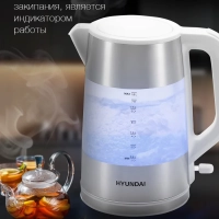 Чайник HYK-P4025 1.9л. 2200Вт белый (пластик)