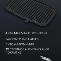 Панель антипригарная для гриля PPG 3002DP Optimal Temp