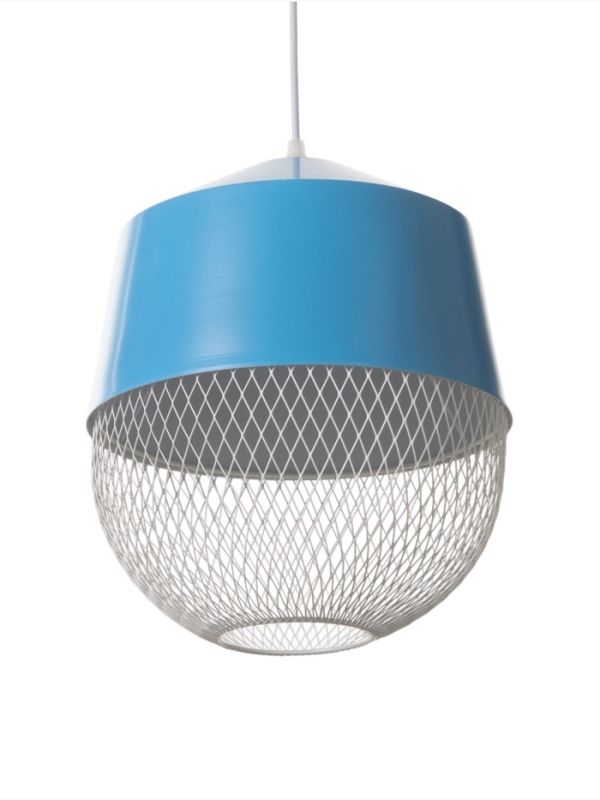 Светильник Lisa 1х40Вт Е27 небесный  26х26х32см