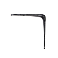 Уголок крепежный фигурный, 70х70х60х2,1 усиленный, цвет черный