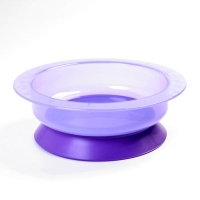 Тарелка детская на присоске, глубокая, 470 мл, от 5 мес., цвета МИКС, 400 мл, 17,5х17,5х4,3