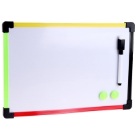 Доска магнитно-маркерная с магнитами и маркером &laquo;Цветная&raquo; 1 &times; 30 &times; 20 см, МИКС