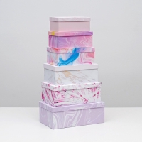 Набор коробок 15 в 1, упаковка подарочная, &laquo;Текстурный&raquo;, 12 х 6.5 х 4 см - 46.5 х 30 х 17.5 см