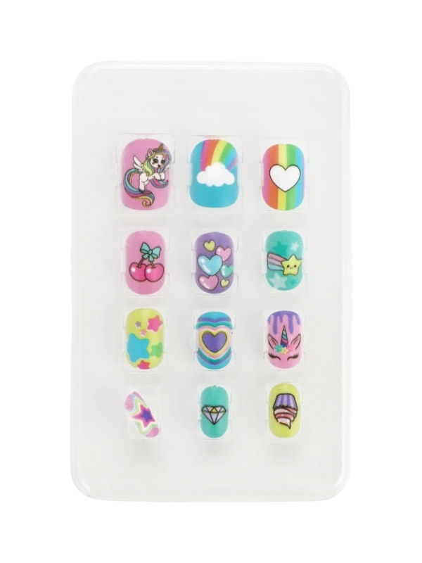 Детские накладные ногти Детские накладные ногти "Веселый Единорожка" , 12 шт