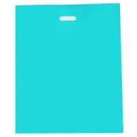 Пакет полиэтиленовый с вырубной ручкой, Бирюзовый 50-60 См, 70 мкм