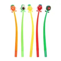 Ручка - прикол гелевая &laquo;Фрукты&raquo;, синий стержень, МИКС