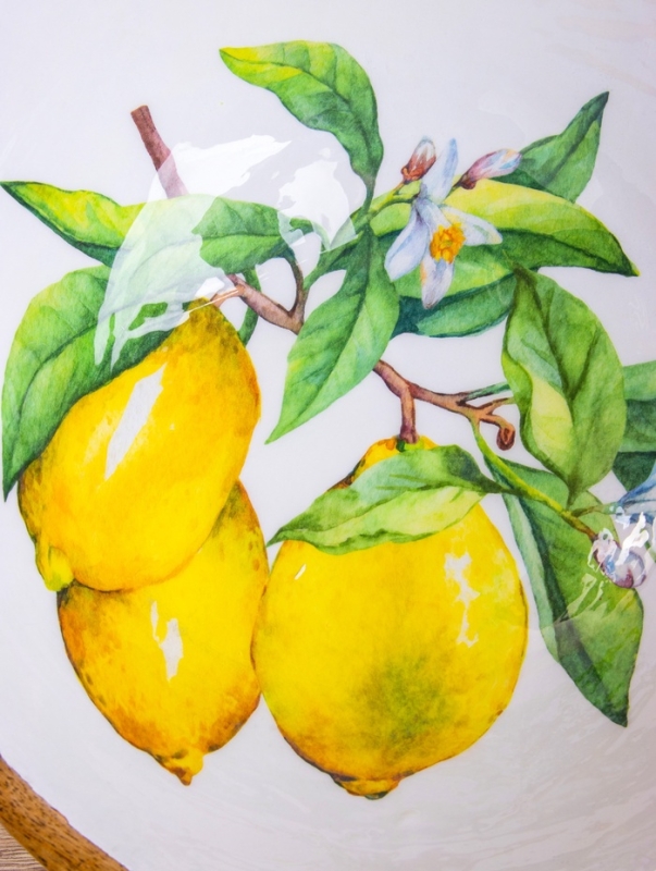 Салатник "Лимоны" дерево манго 29х29х11 см