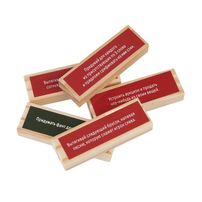 Падающая башня-дженга &laquo;Башня против стульев&raquo; с фантами, 54 бруска, 18 стульев, 12+