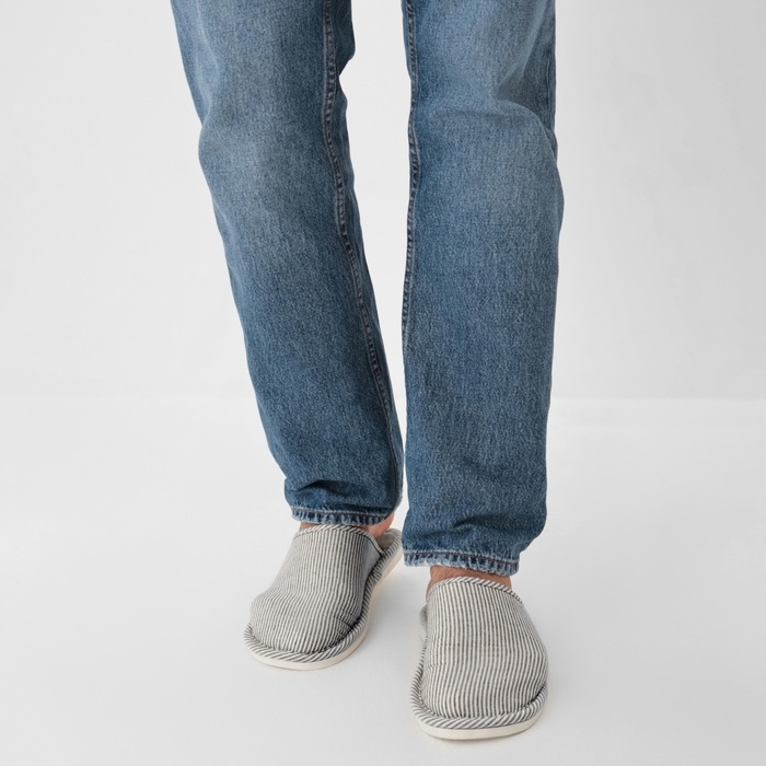 Тапочки мужские, размер 42-43, цвет серый Тапочки мужские, размер 42-43, цвет серый