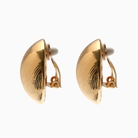 Клипсы &laquo;Тренд&raquo; объёмный круг, цвет золото