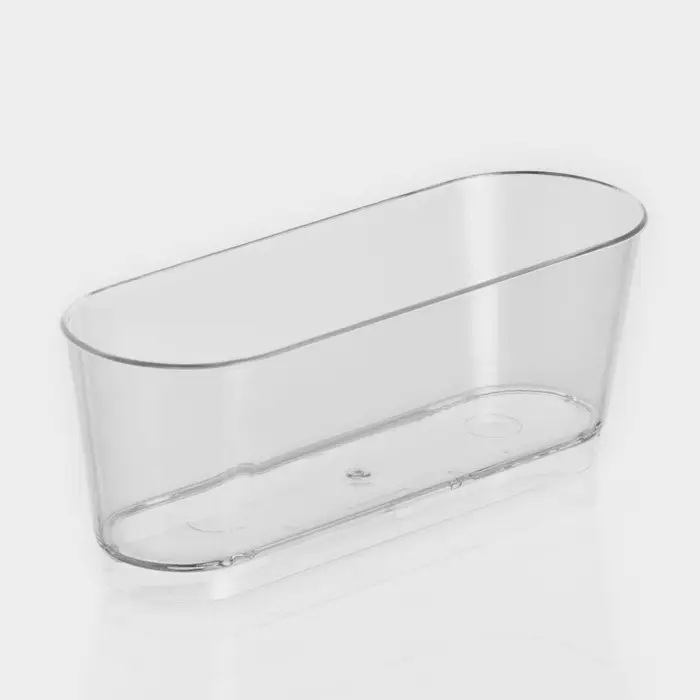 Креманка пластиковая одноразовая овальная &laquo;Лимончелло&raquo;, 100 мл, прозрачная