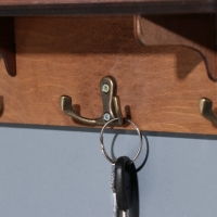 Ключница с полкой "Хорошо, когда ..." коричневый цвет, 28х23х7,5 см Ключница с полкой "Хорошо, когда ..." коричневый цвет, 28х23х7,5 см