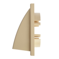 Выход стенной ZEIN, 190х190 мм, с фланцем d=125/150/60х120 мм, с обр. клапаном, слон. кость Выход стенной ZEIN, 190х190 мм, с фланцем d=125/150/60х120 мм, с обр. клапаном, слон. кость