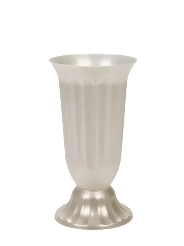 Ваза для цветов, 2.5 л, d=16 см, h=30 см, пластиковая, белая