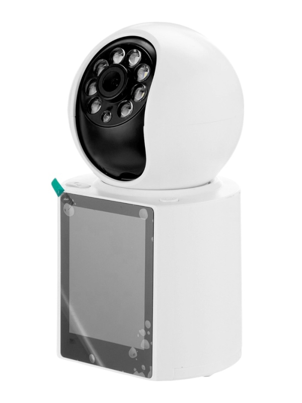 Видеокамера WiFi Cam-12, 2 Мп, 1920&times;1080, угол обзора 110&deg;, 5 V, экран, белая