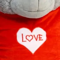 Мягкая игрушка "Медведь Тед", в кофте, цвет серый, 120 см