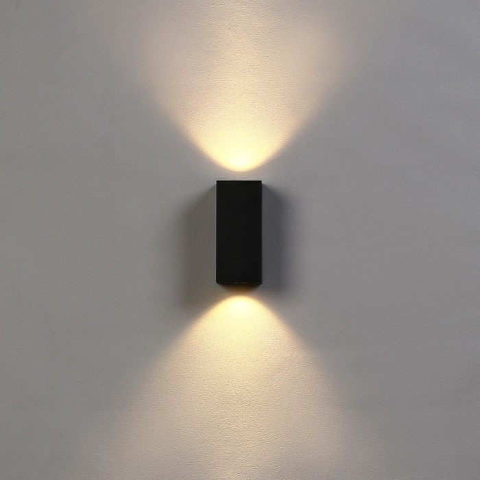 Светильник фасадный &laquo;Глайт&raquo;, FSD-034, 10 Вт, 3000K, IP65, 220 В, пластик, черный