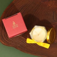 Свеча новогодняя в банке &laquo;Исполнения заветной мечты&raquo;, аромат ваниль, 6,5 х 5,5 см