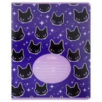 Тетрадь 12 листов в клетку на скрепке "Магические куклы", обложка мелованный картон, ВД-лак, МИКС