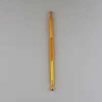 Крючок для вязания, двусторонний, d=3.5/4.5 мм, 13 см, цвет золотой