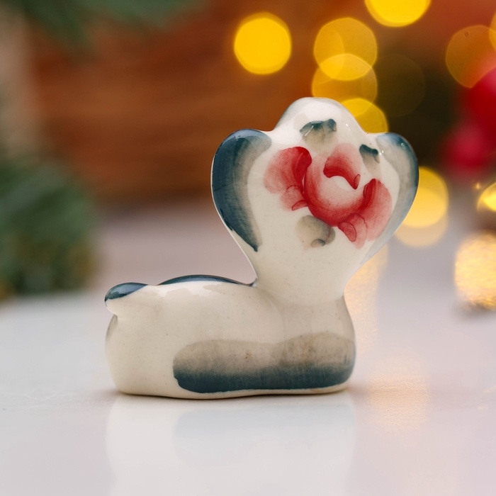 Сувенир "Маруся" 5х5,5см, гжель, цвет