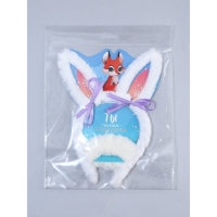 Набор ободок и резинка,  17 х 20 см