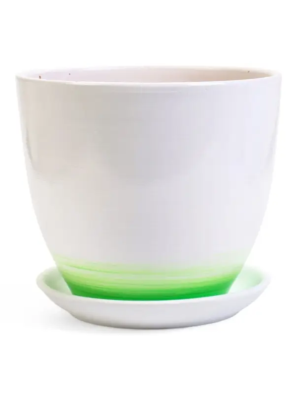 Горшок цветочный поддоном  5 л,  керамика, Азия (М)