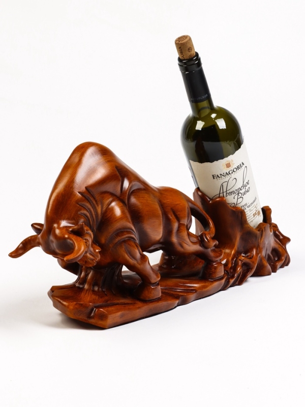 Подставка для бутылки "Бык" под дерево, 49.11.22см