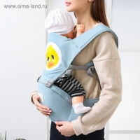 Рюкзак-кенгуру, хипсит для малыша &laquo;Животные&raquo;, цвет голубой