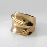 Кольцо металл &laquo;Тренд&raquo; движение, волна, цвет золото, размер 18