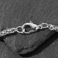 Кулон-оберег &laquo;Волки&raquo; воют на луну, цвет чернёное серебро, 59см