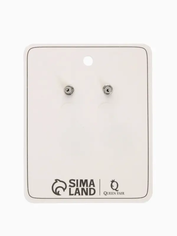 Серьги металл "Ракушки", цвет серебро