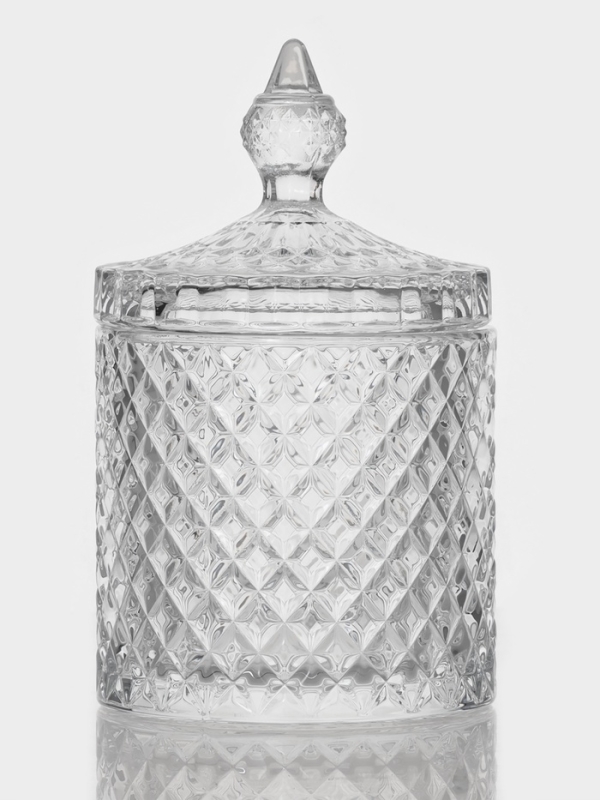 Конфетница с крышкой "Рапунцель" 550 мл 10,5х10,5х18 см